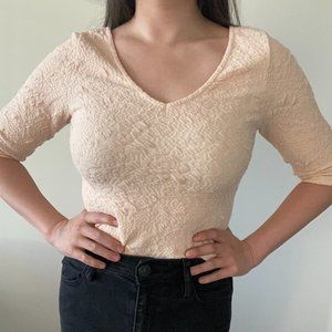 [NEW] Light Pink Textured Top